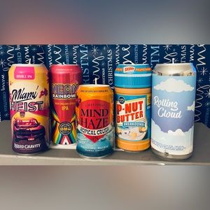 Upcycled craft beer can candle